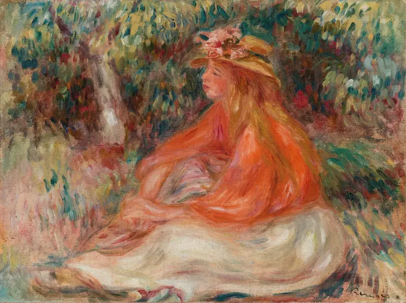Sedící žena (Femme assise), Pierre-Auguste Renoir