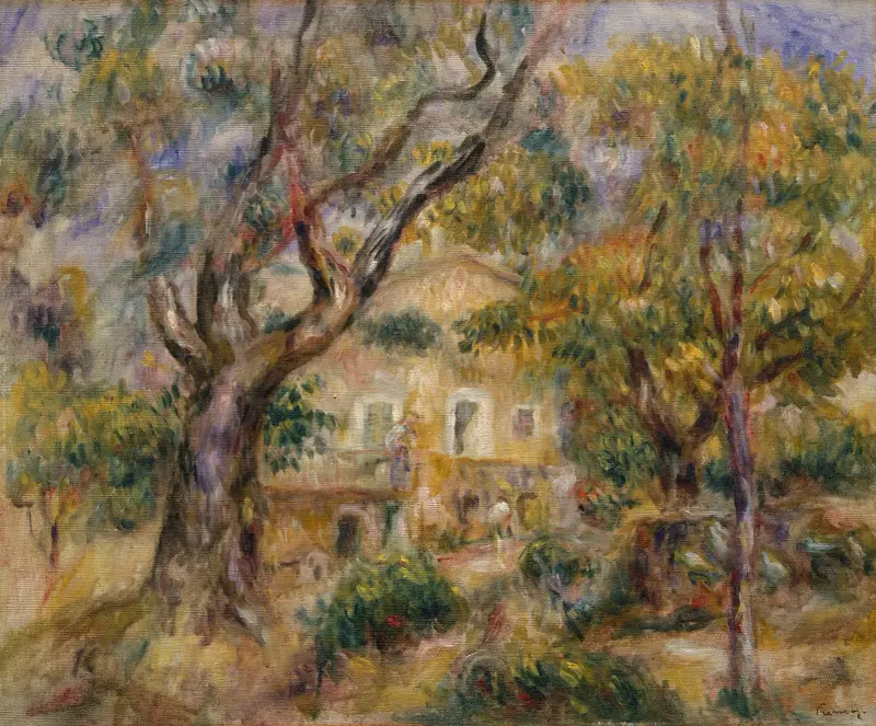 Gården vid Les Collettes, Cagnes av Pierre-Auguste Renoir