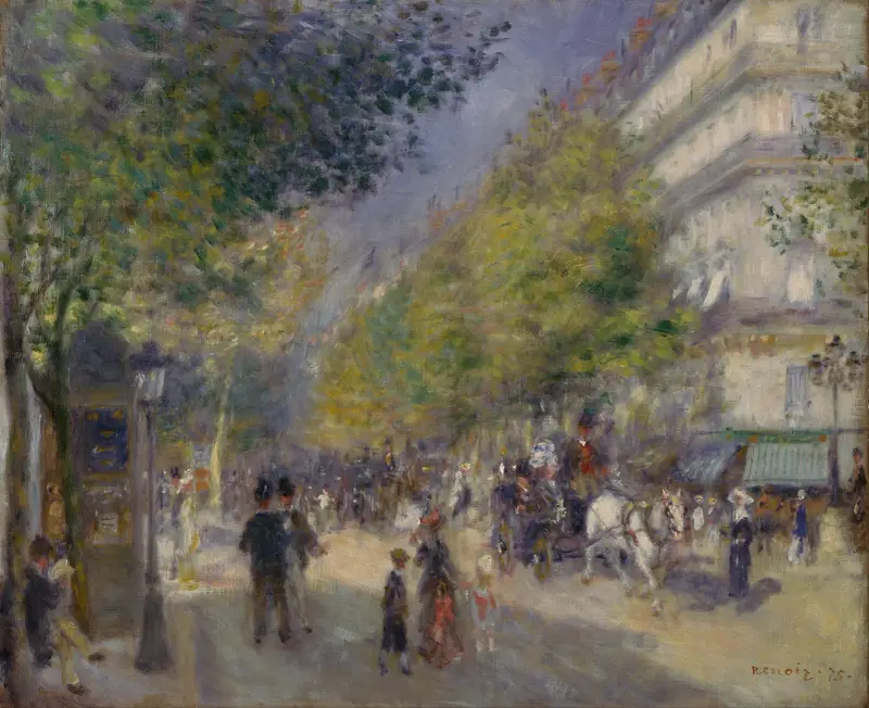 The Grands Boulevards av Pierre-Auguste Renoir