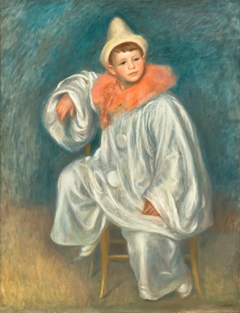The White Pierrot av Pierre-Auguste Renoir