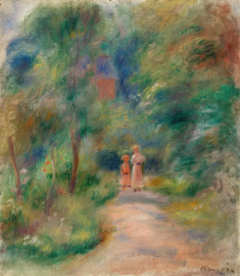 Dwie postaci na ścieżce, Pierre-Auguste Renoir