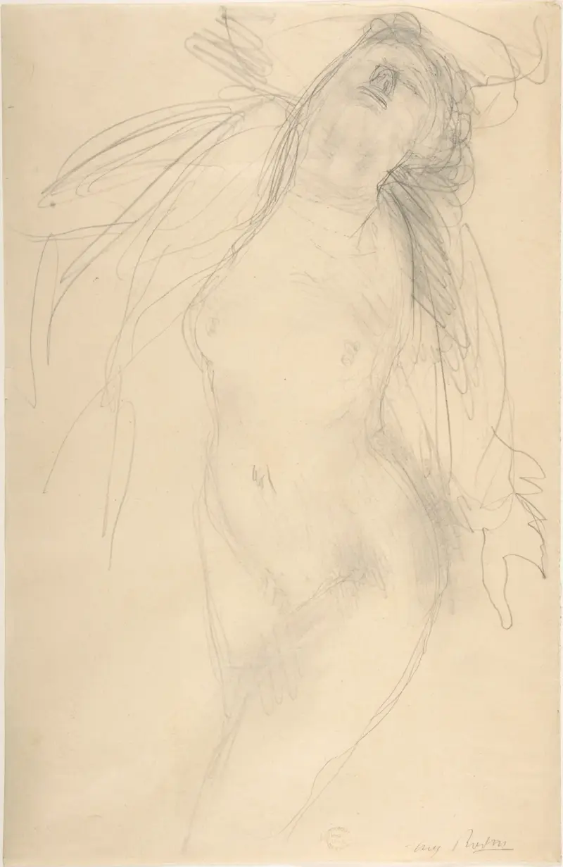 Liegender weiblicher Akt von Auguste Rodin