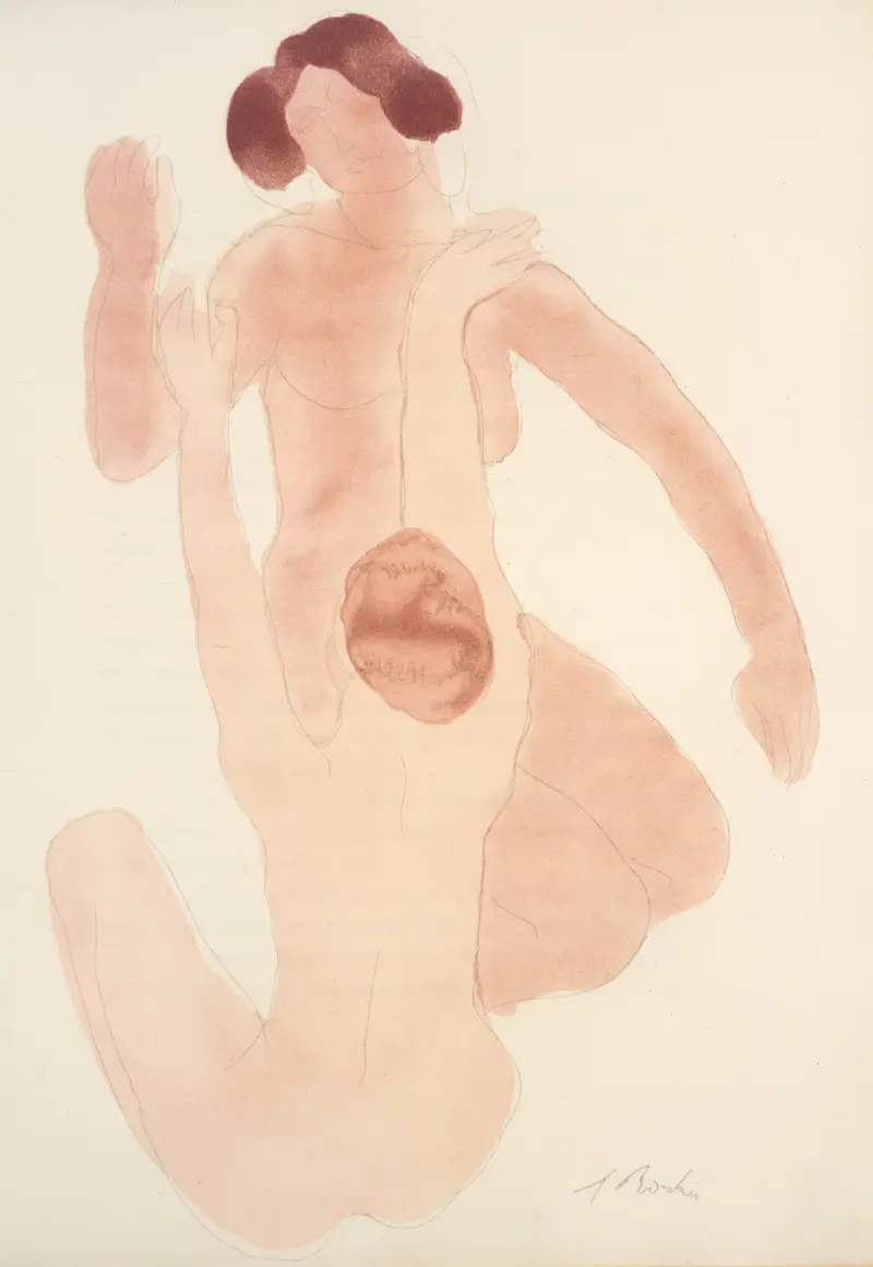 Der Garten der Qualen, Tafel 4 von Auguste Rodin