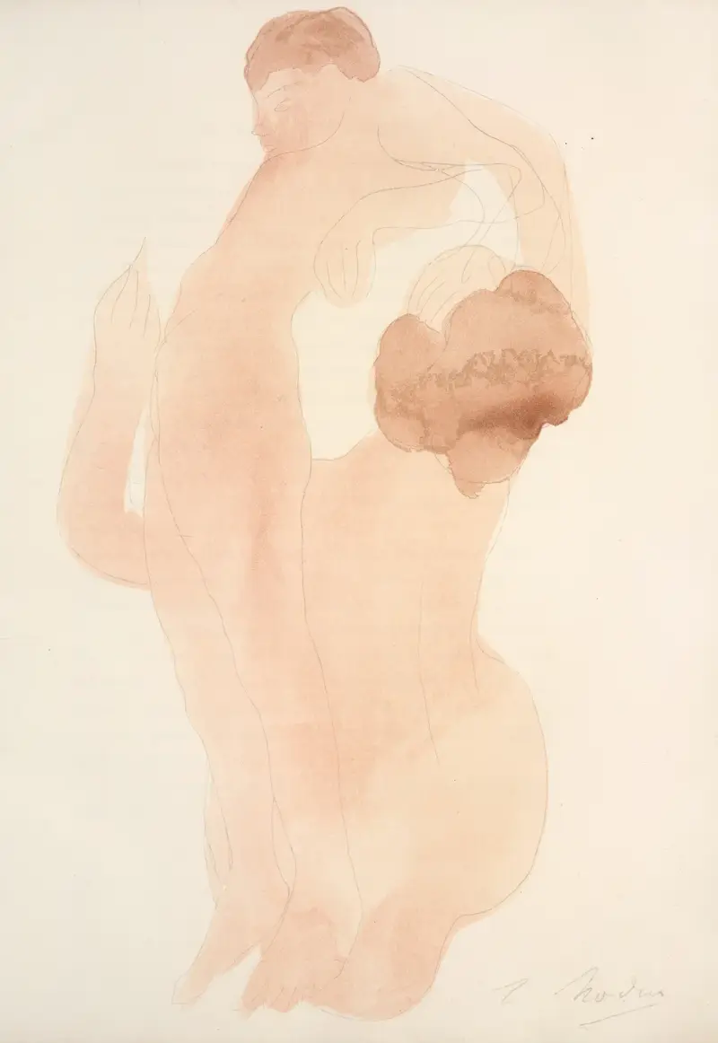 Der Garten der Qualen, Tafel 5 von Auguste Rodin