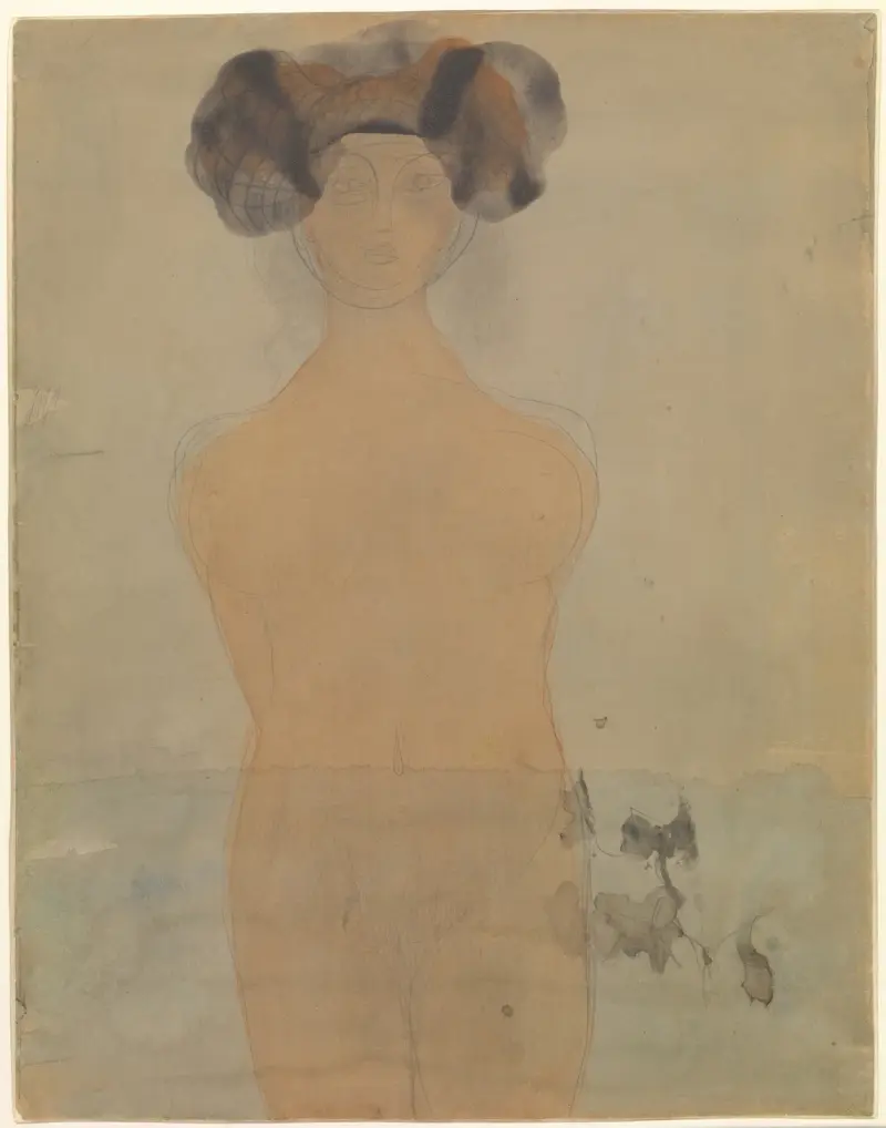 Stehende Frau im Wasser von Auguste Rodin