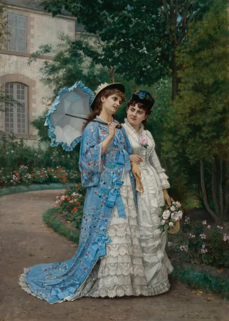 Ein Spaziergang im Garten von Auguste Toulmouche