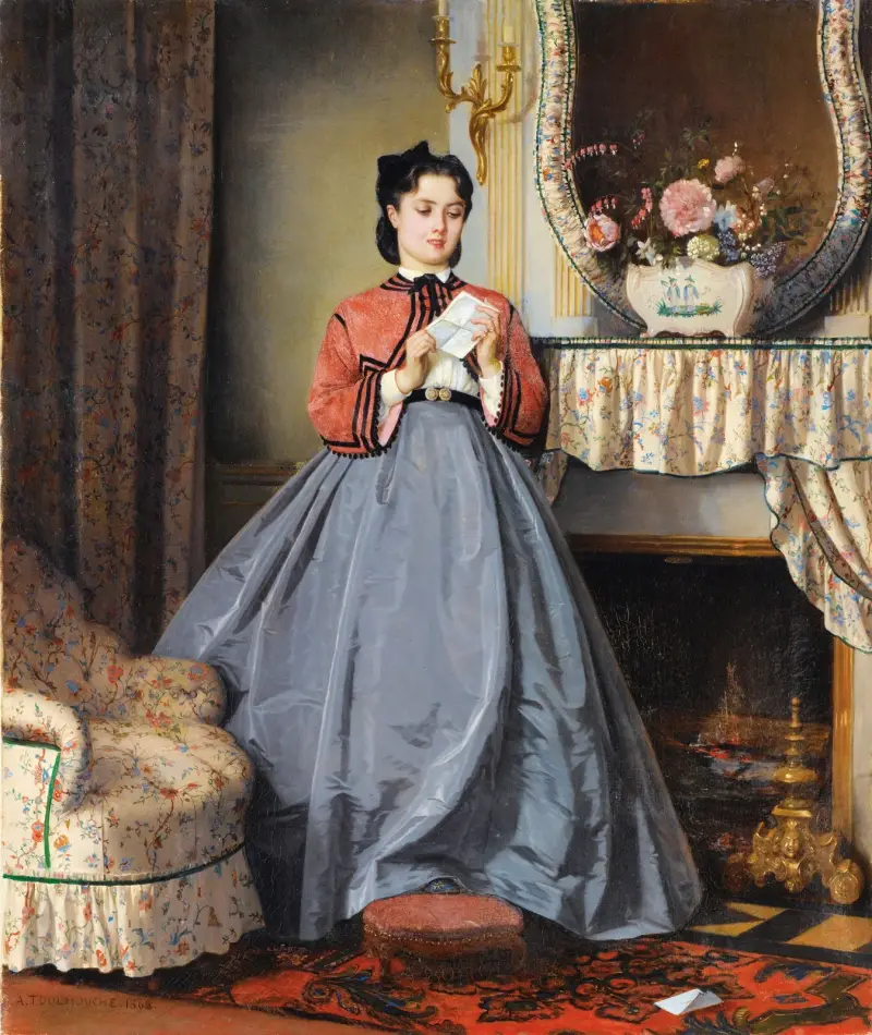 Der Liebesbrief, 1863 von Auguste Toulmouche