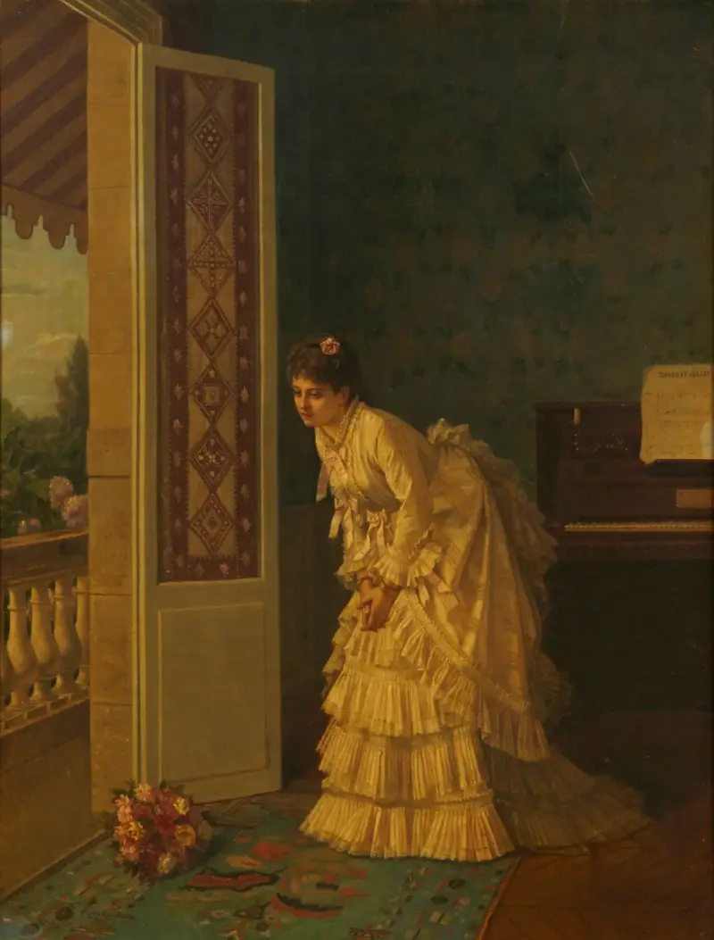 Överraskningsbuketten av Auguste Toulmouche