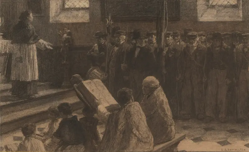 Bågskyttarnas festmåltid av Léon Augustin Lhermitte