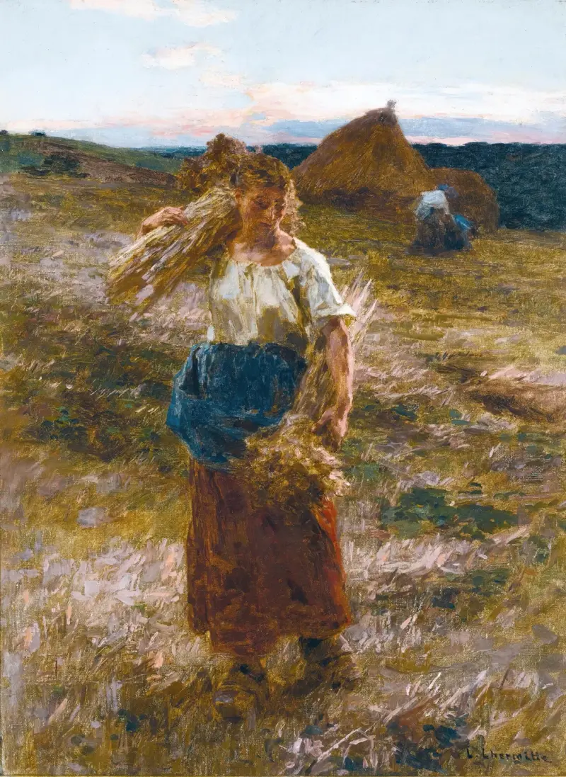 La glaneuse av Léon Augustin Lhermitte
