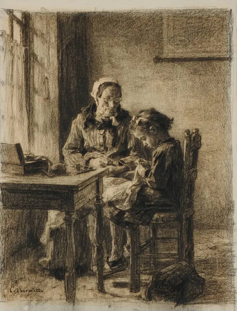 Die Näherinnen, 1887 von Léon Augustin Lhermitte