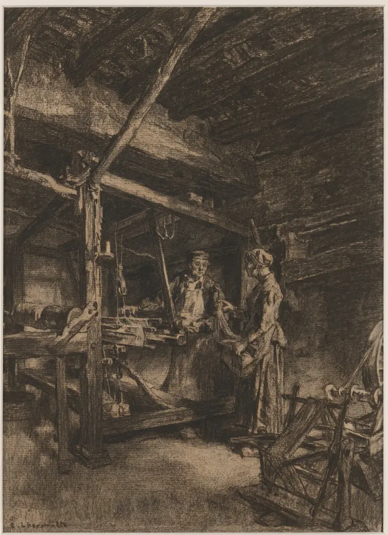 Tkaczka (Le tisserand), Léon Augustin Lhermitte