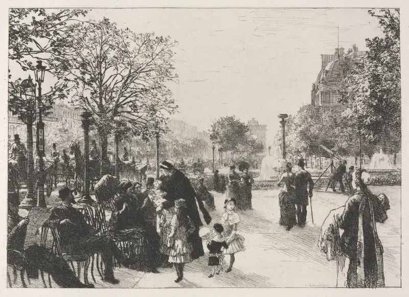 Zahrada Tuileries, Léon Augustin Lhermitte