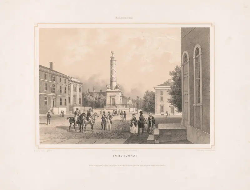 Baltimore battle monument av Augustus Köllner