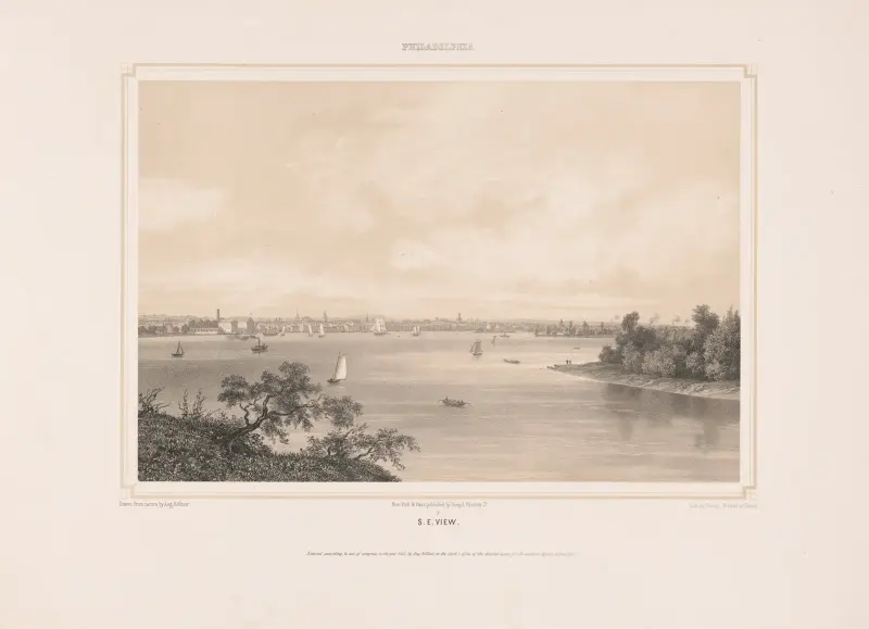 Philadelphia, pohled na jihovýchod, Augustus Köllner