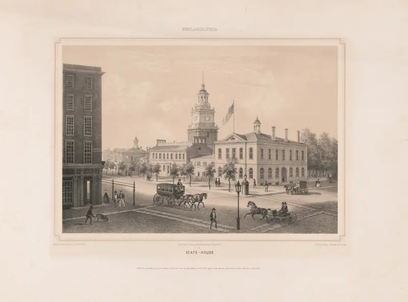 Philadelphia. State-house av Augustus Köllner