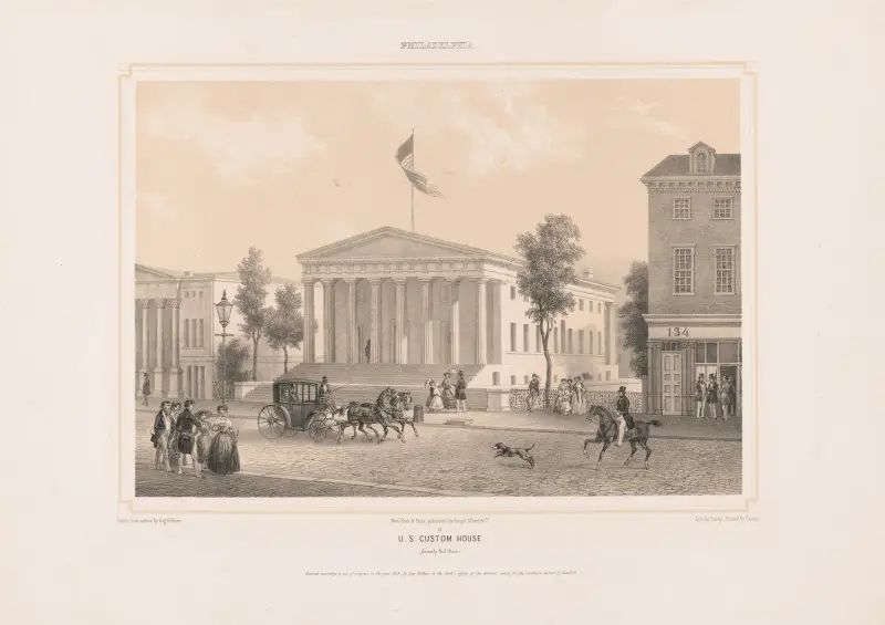 Philadelphia U.S. custom house av Augustus Köllner