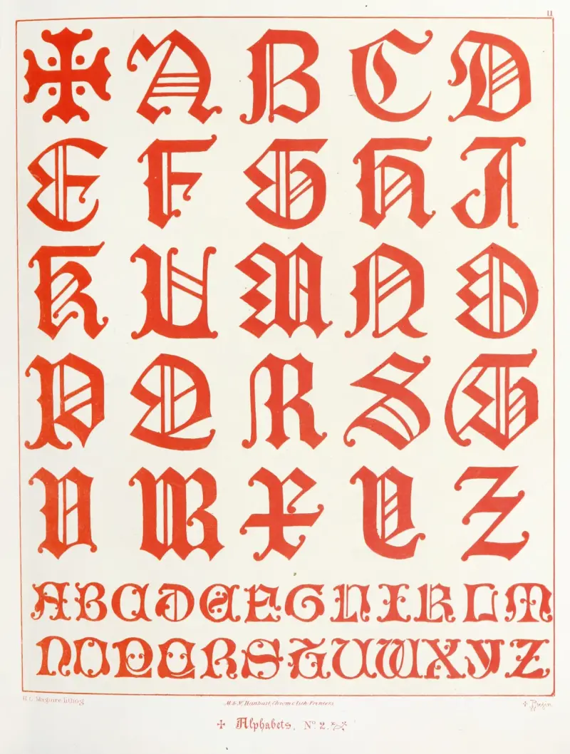 Alphabets 2, Augustus Pugin