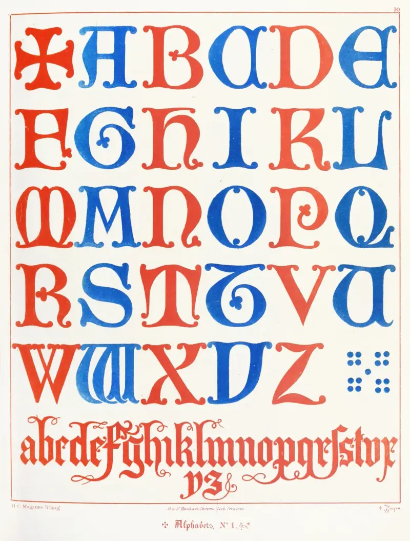 Abecedy, Augustus Pugin