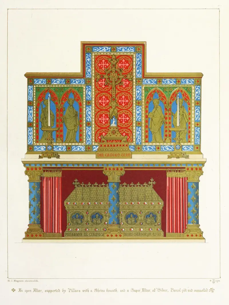 Oltář se svatyní, Augustus Pugin