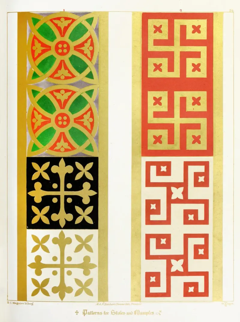 Wzory na stuły i manipularze 2, Augustus Pugin