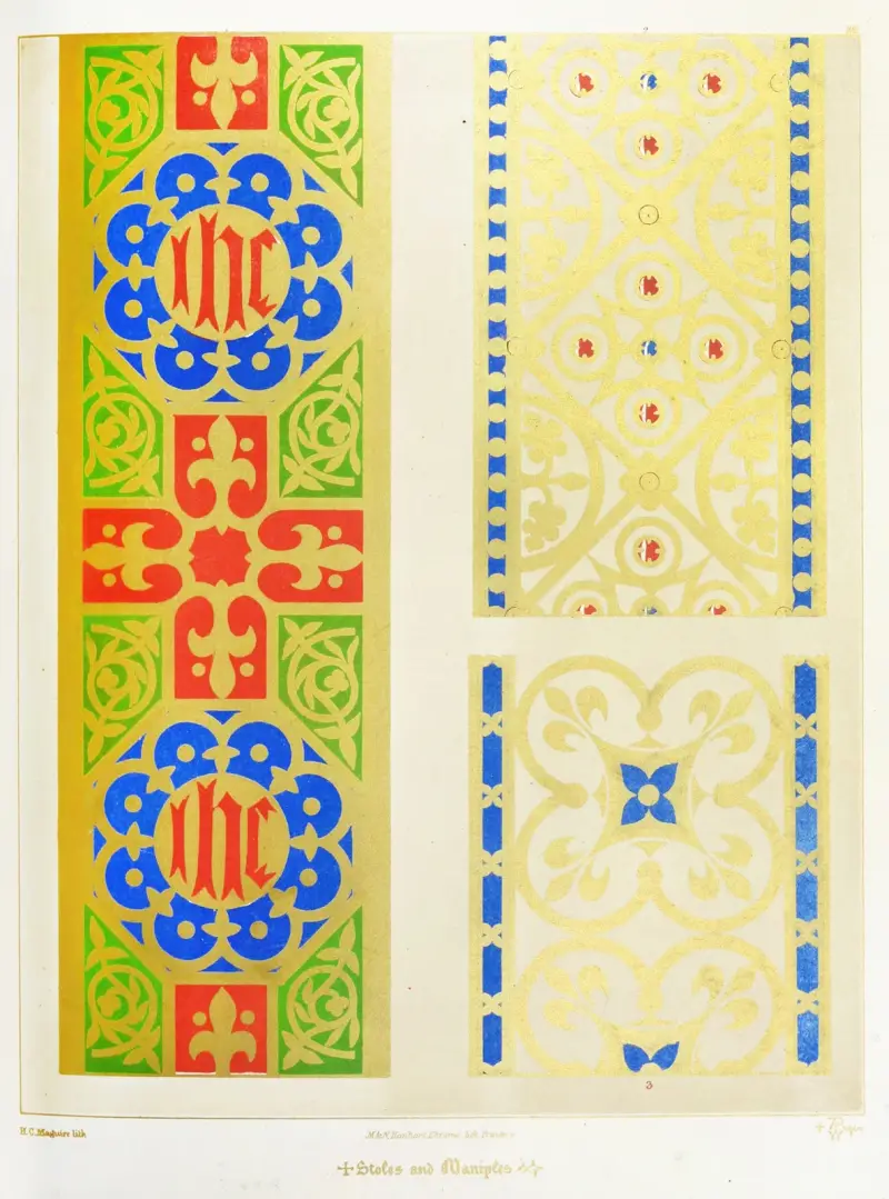 Stuły i manipularze 2, Augustus Pugin