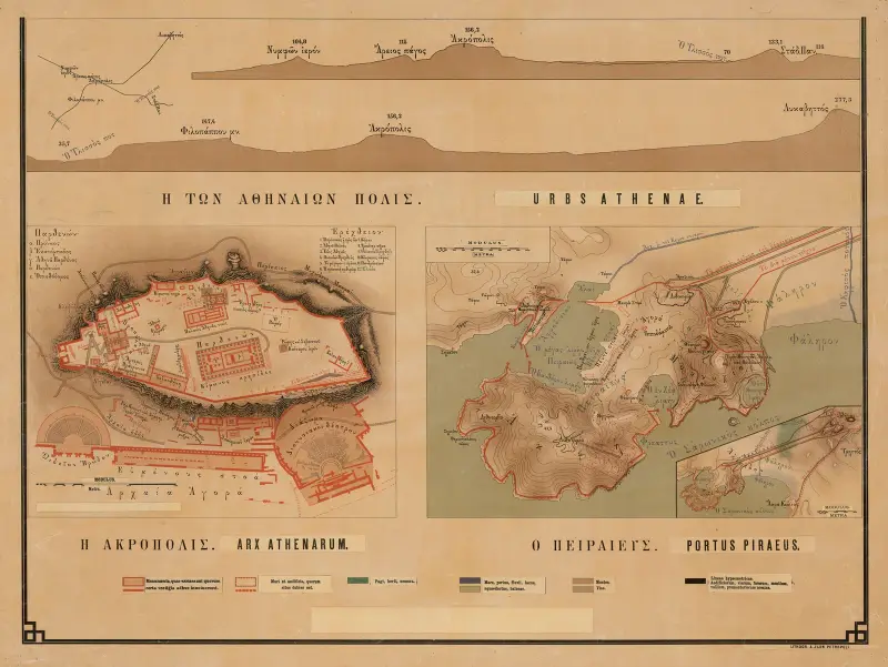 Map of Athens av Bronisław Gembarzewski