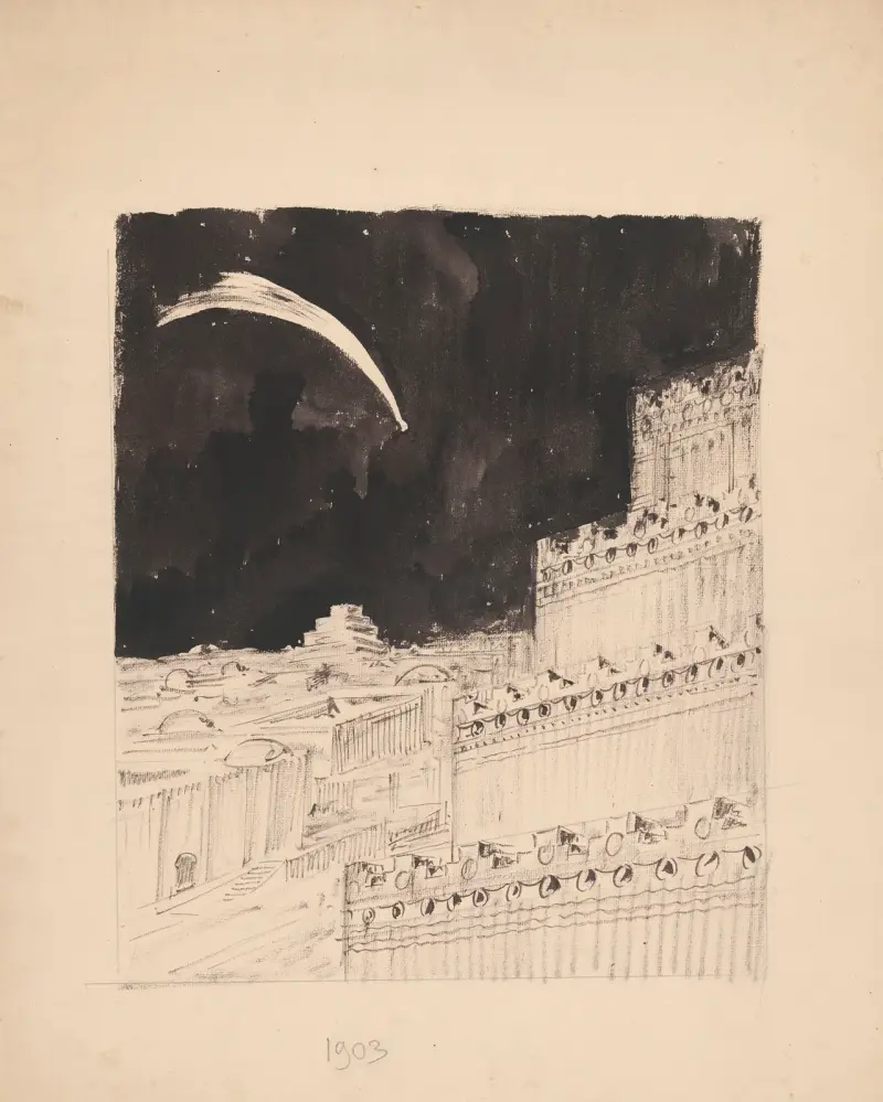 Asyrská architektura. Kometa nad Babylónem, Stanisław Noakowski