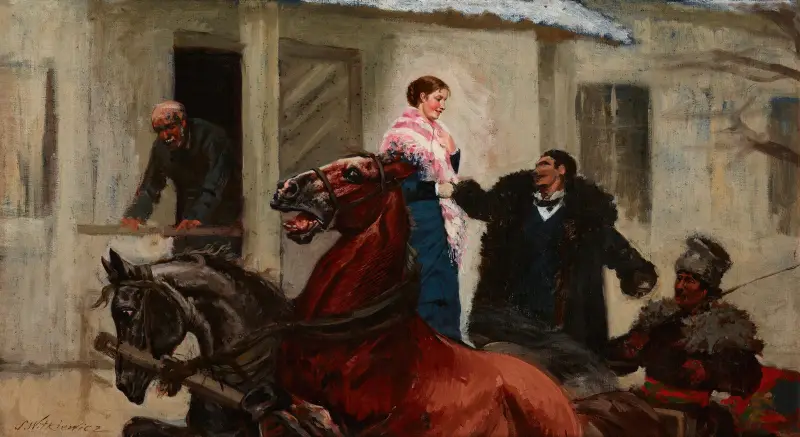 Framför verandan av Stanisław Witkiewicz