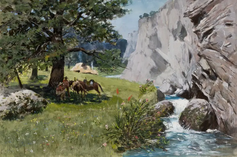 Rest under Rocks av Stanisław Witkiewicz
