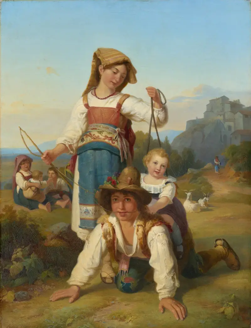 Children at play av Johann Baptist Kirner