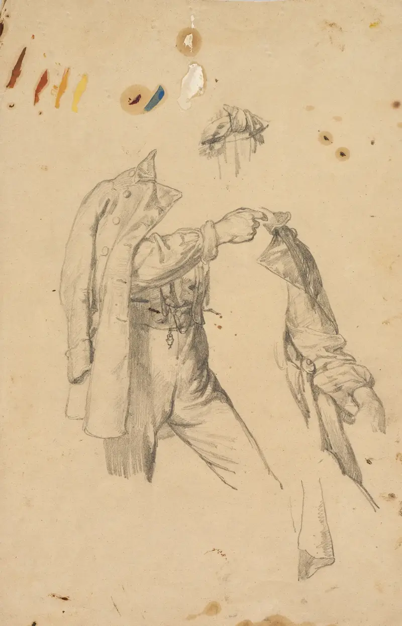 Studies of a Baden irregular – dog study av Johann Baptist Kirner