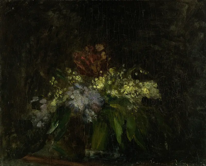 Blumenstrauß mit Maiglöckchen von Jean-Baptiste Carpeaux