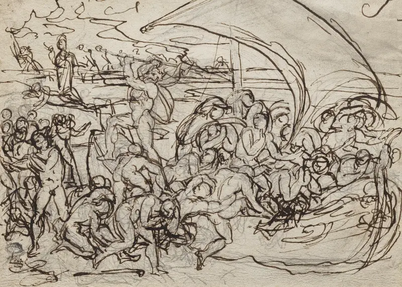 Charon och de dödas själar av Jean-Baptiste Carpeaux