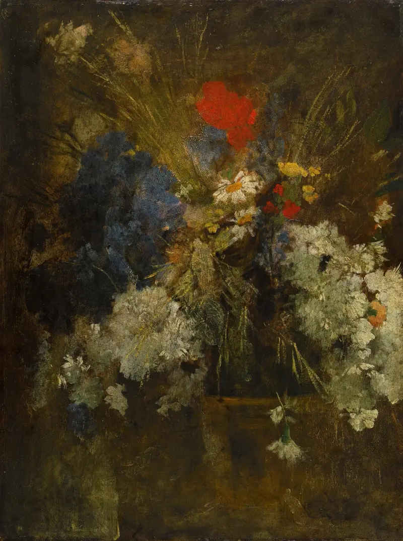Fleurs des champs (Coquelicot, marguerite et bleuet) av Jean-Baptiste Carpeaux