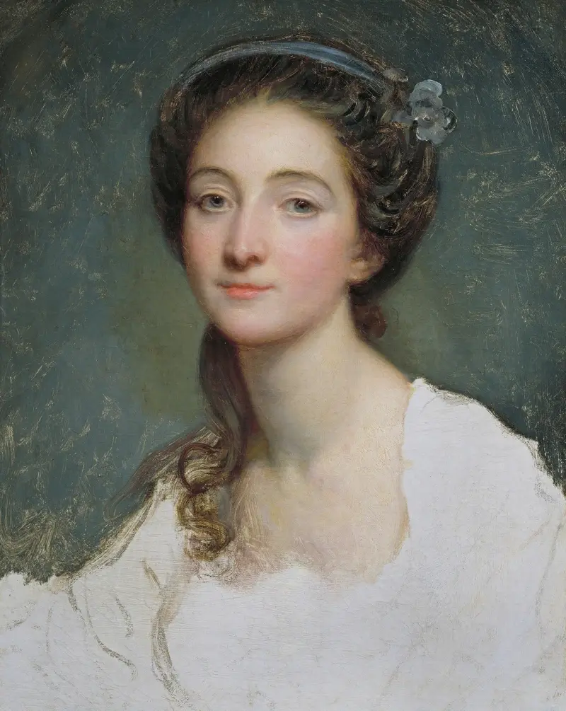 Porträtt av en kvinna – nr 1 av Jean-Baptiste Greuze