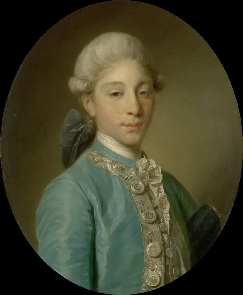 Porträtt av markisen de Saint-Paul av Jean-Baptiste Greuze
