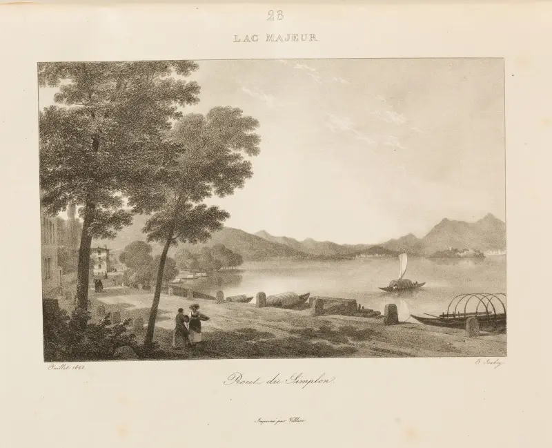Lac Majeur, 1833 – Nr. 2, Jean-Baptiste Isabey