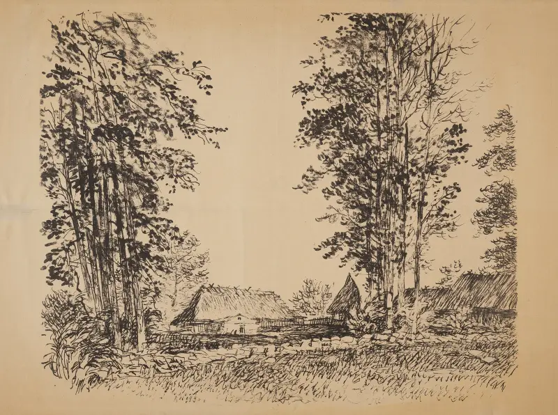Häuser in Brzegi, 1947 – Nr. 2 von Edmund Bartłomiejczyk