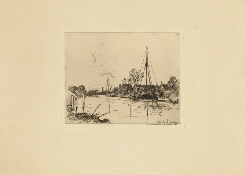 Le Canal av Johan Barthold Jongkind