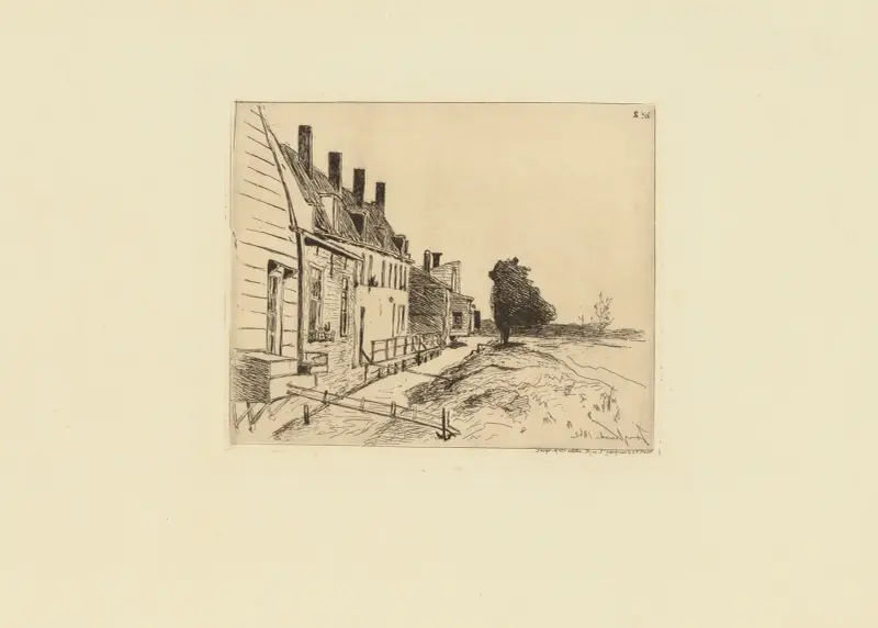 Häuser am Kanal von Johan Barthold Jongkind