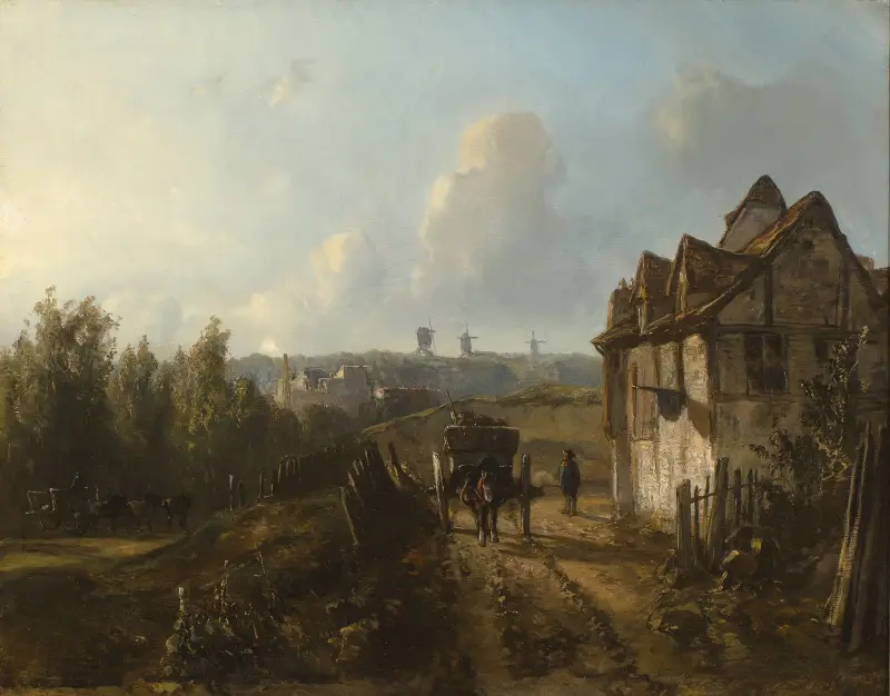 View on Monmartre av Johan Barthold Jongkind