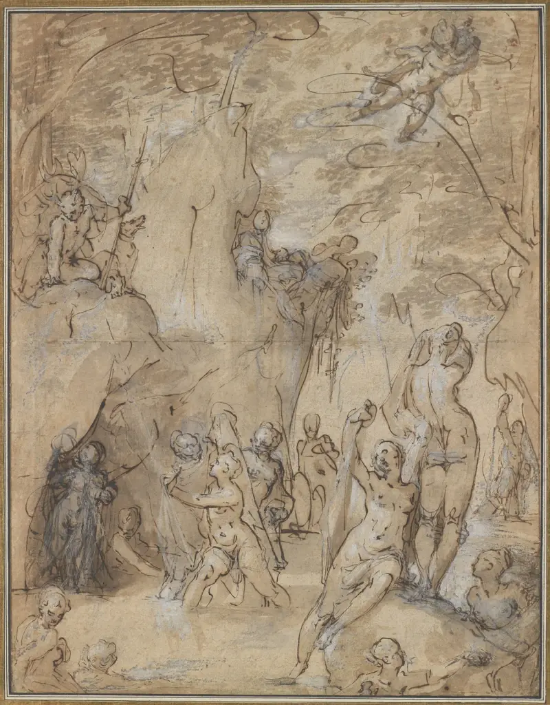 Diana und Aktäon von Bartholomaeus Spranger