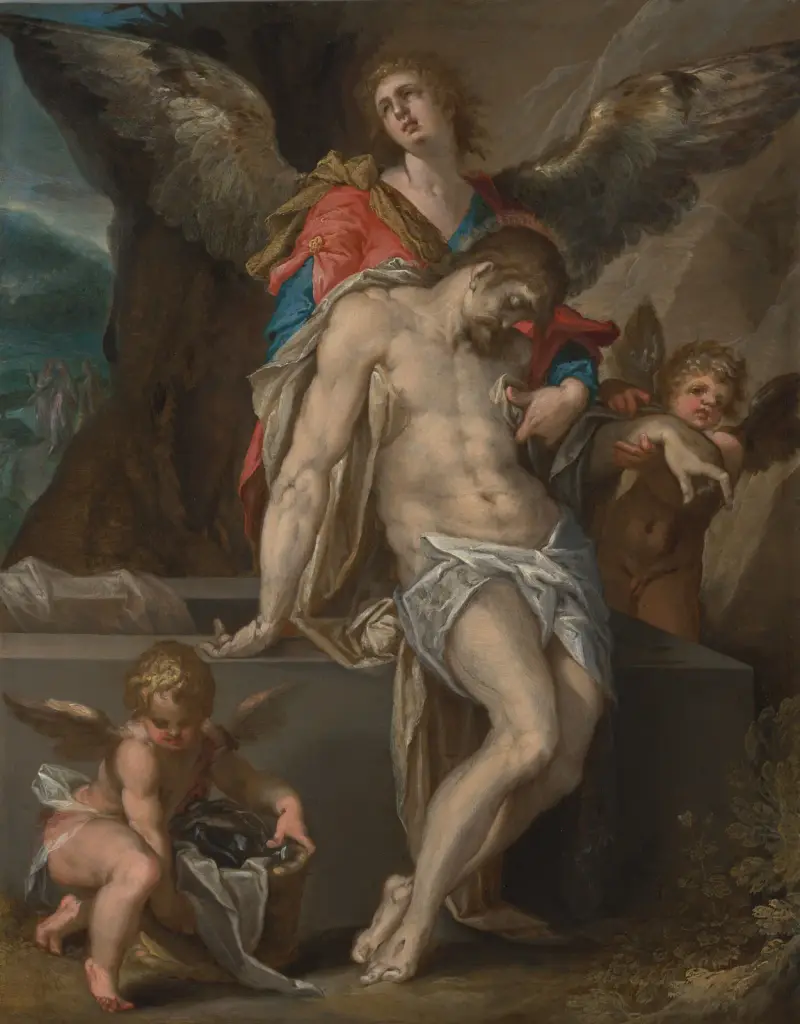 Änglapietà av Bartholomaeus Spranger