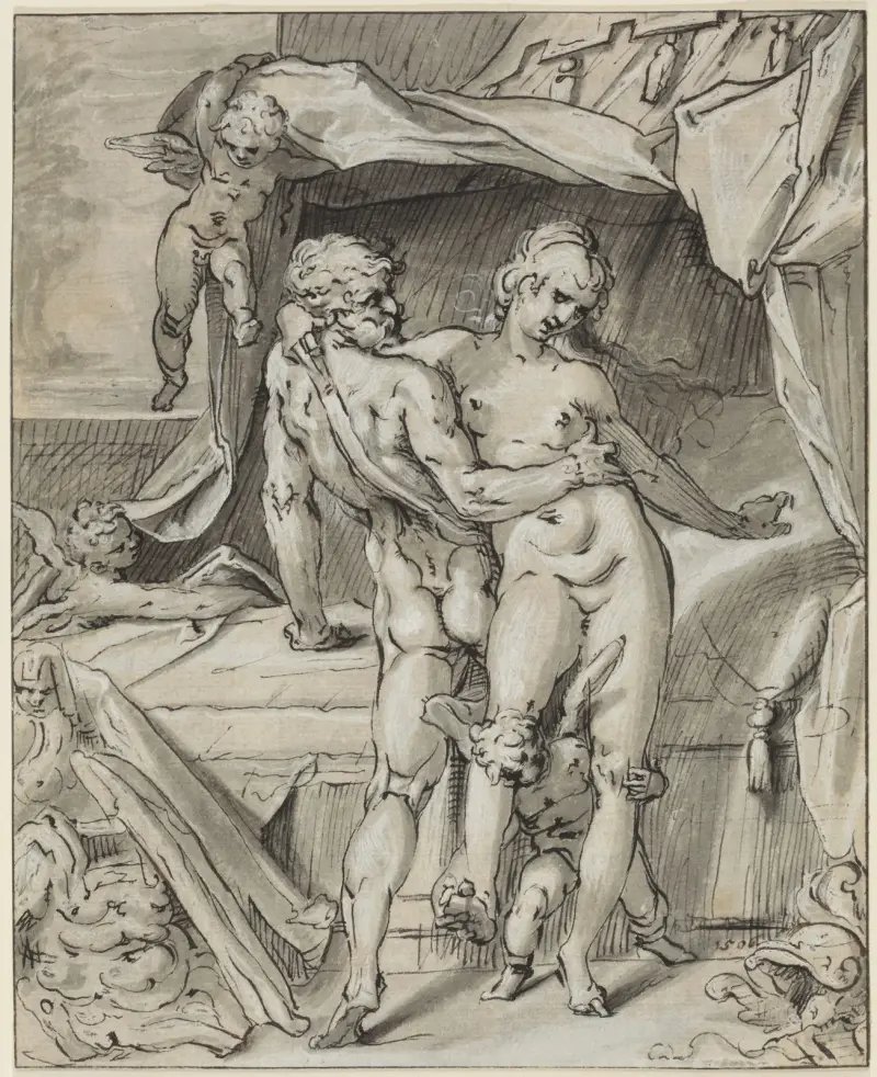 Mars und Venus von Bartholomaeus Spranger