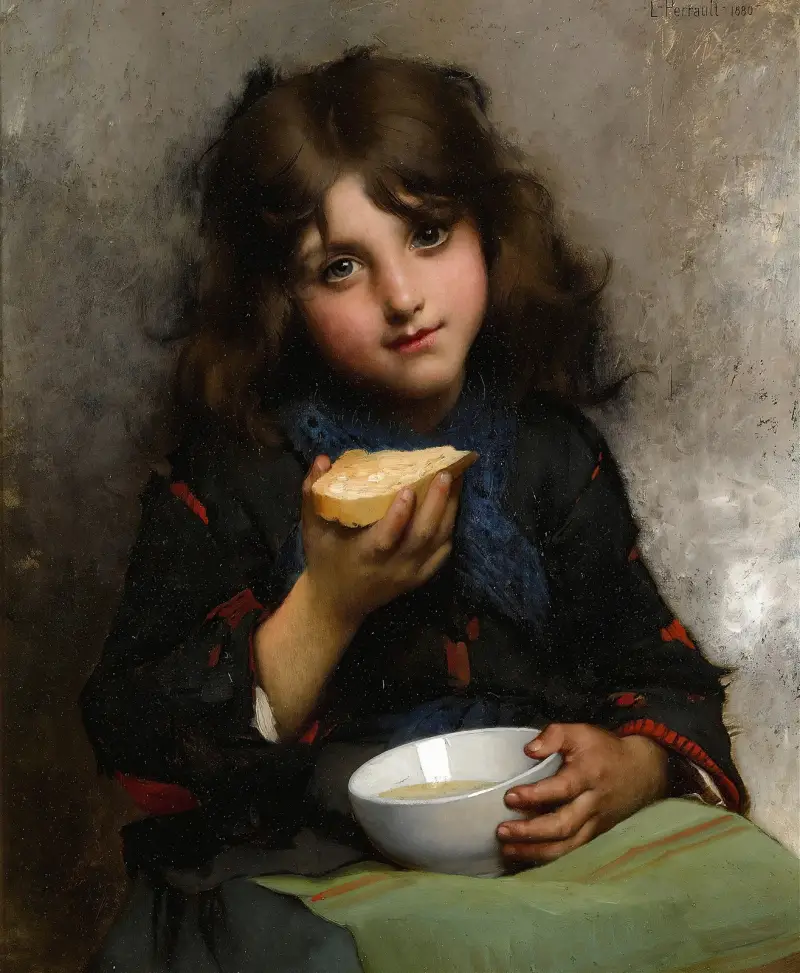 Le Goûter av Léon-Jean-Basile Perrault