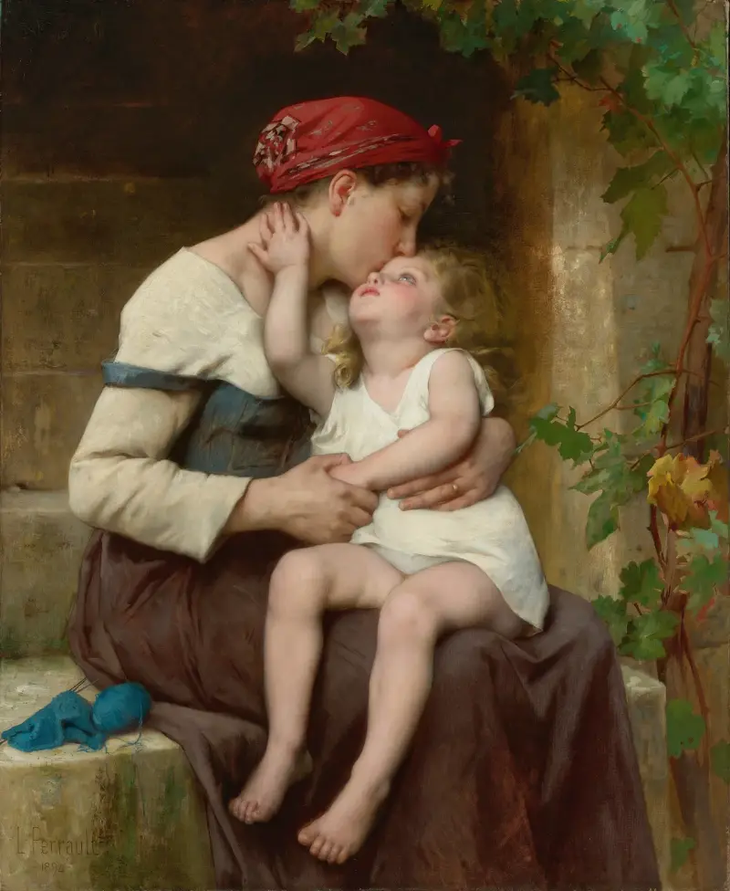 Matka s dítětem, Léon-Jean-Basile Perrault