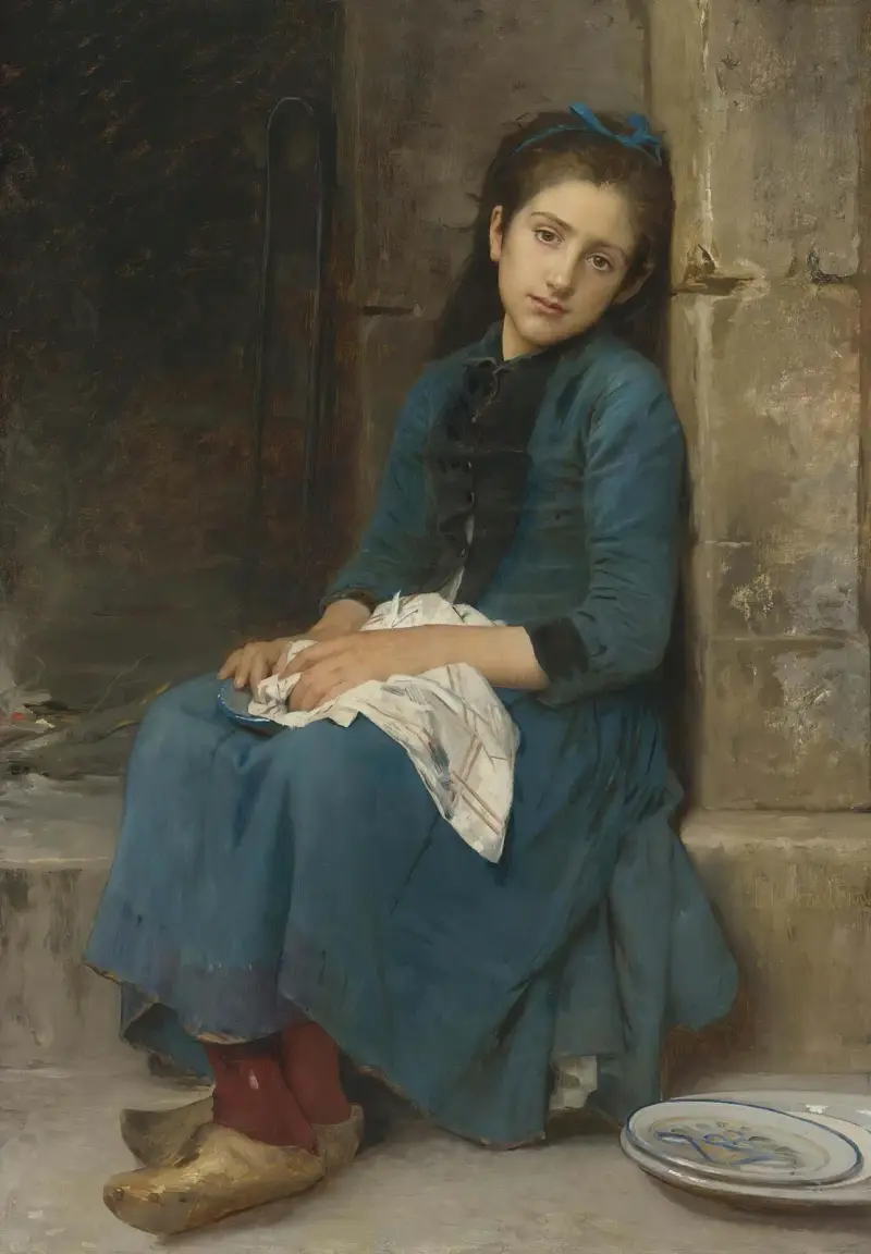 Zamyślona dziewczyna (Niewinność), Léon-Jean-Basile Perrault