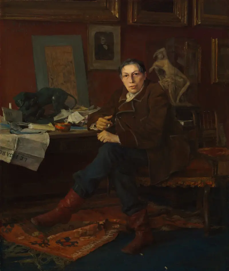Albert Wolff ve své pracovně, Jules Bastien-Lepage