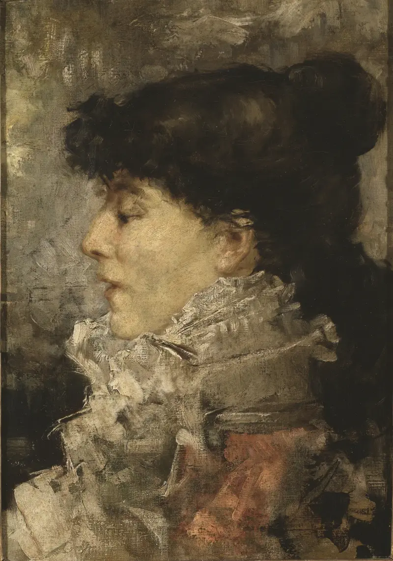 Porträtt av Sarah Bernhardt av Jules Bastien-Lepage